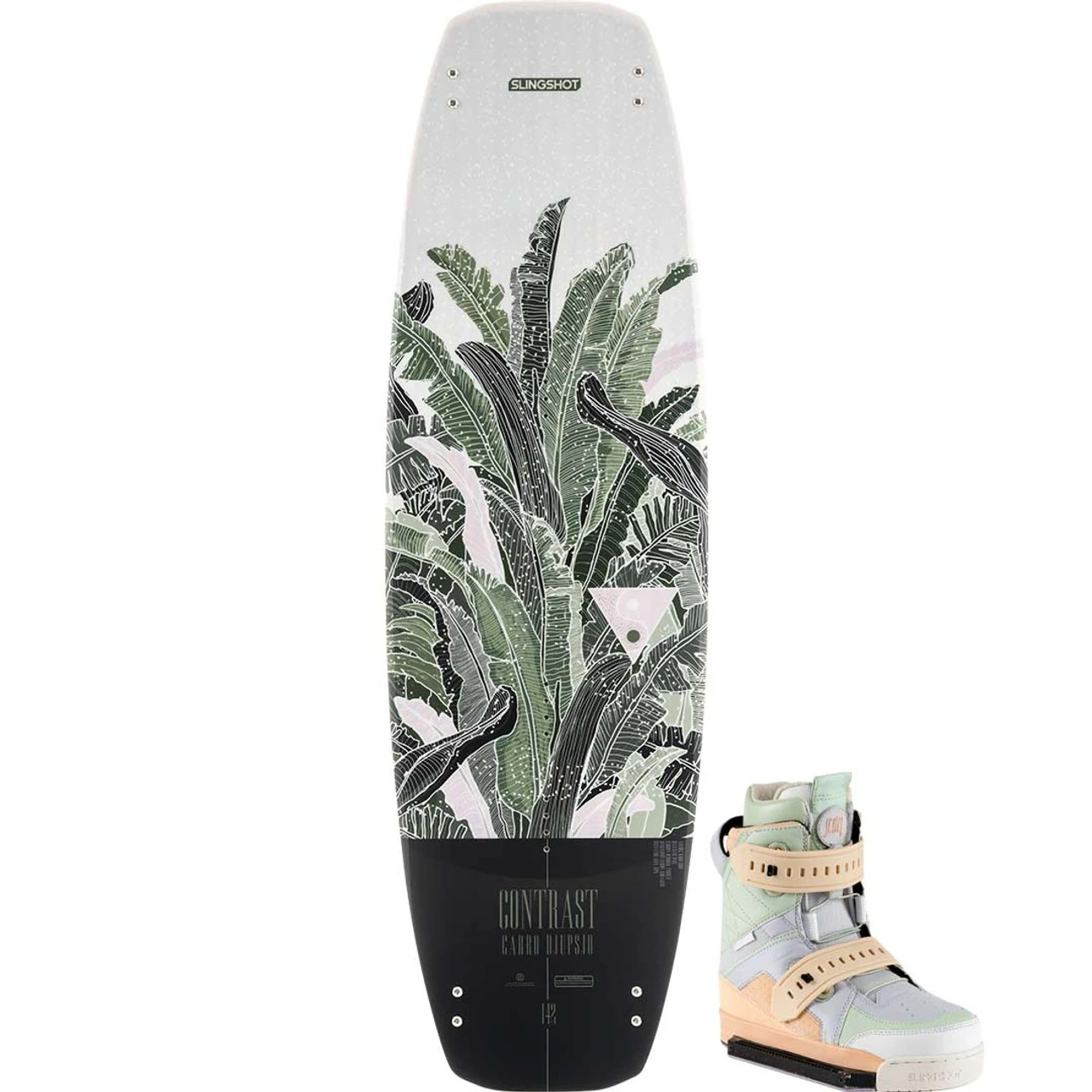 Slingshot Contrast Women's Wakeboard Package W/ Jewel Boots - 2023