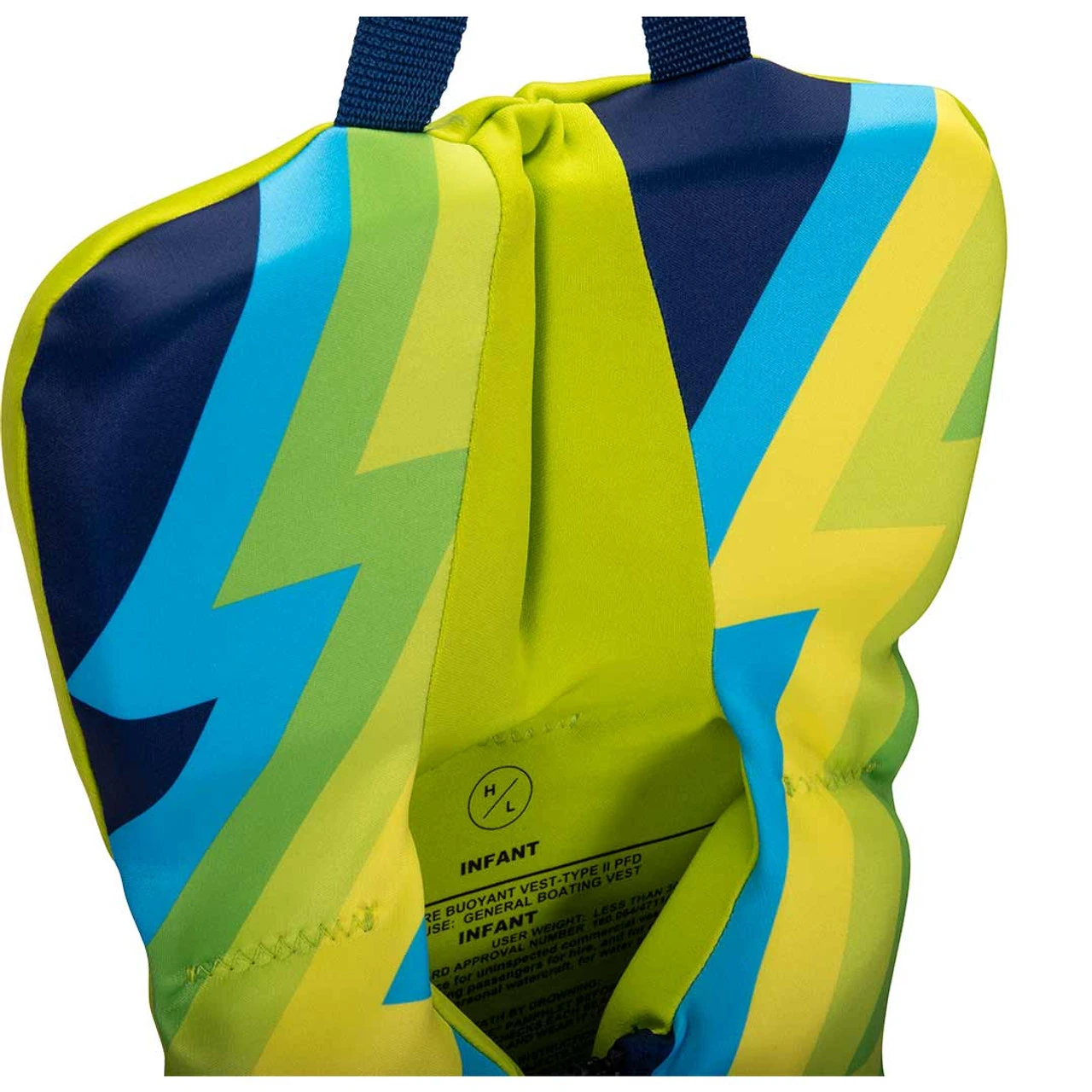 Hyperlite Boy's Toddler Indy Life Jacket - Blue/Yellow - Image 3