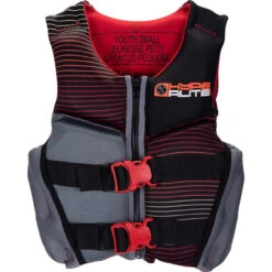 Hyperlite Boy's Youth Indy Life Jacket - Small Red/Grey