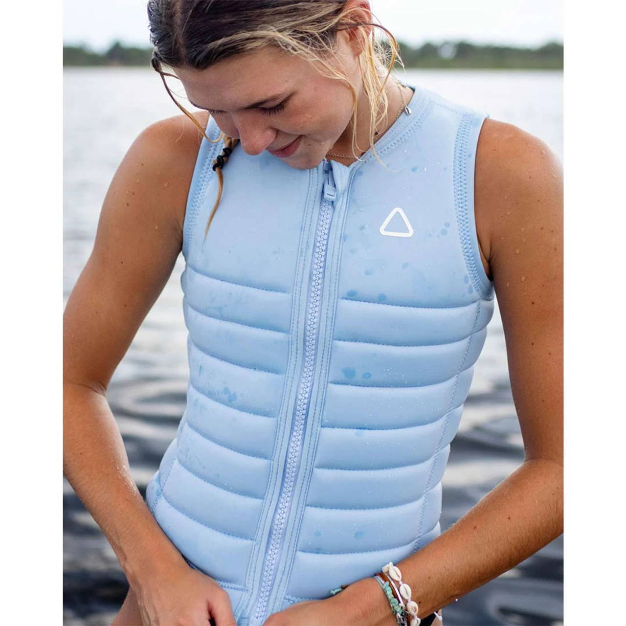 Follow Primary Ladies Comp Vest - Baby Blue - Image 3