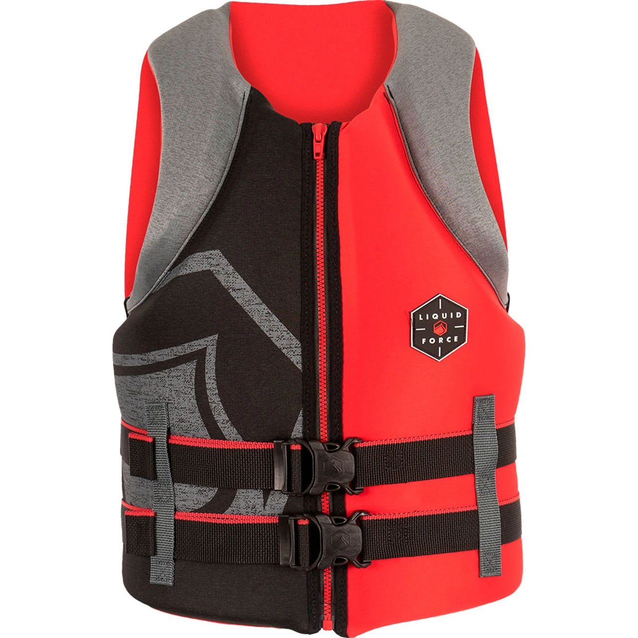 Liquid Force Hinge Life Jacket - Red/Black - Image 2