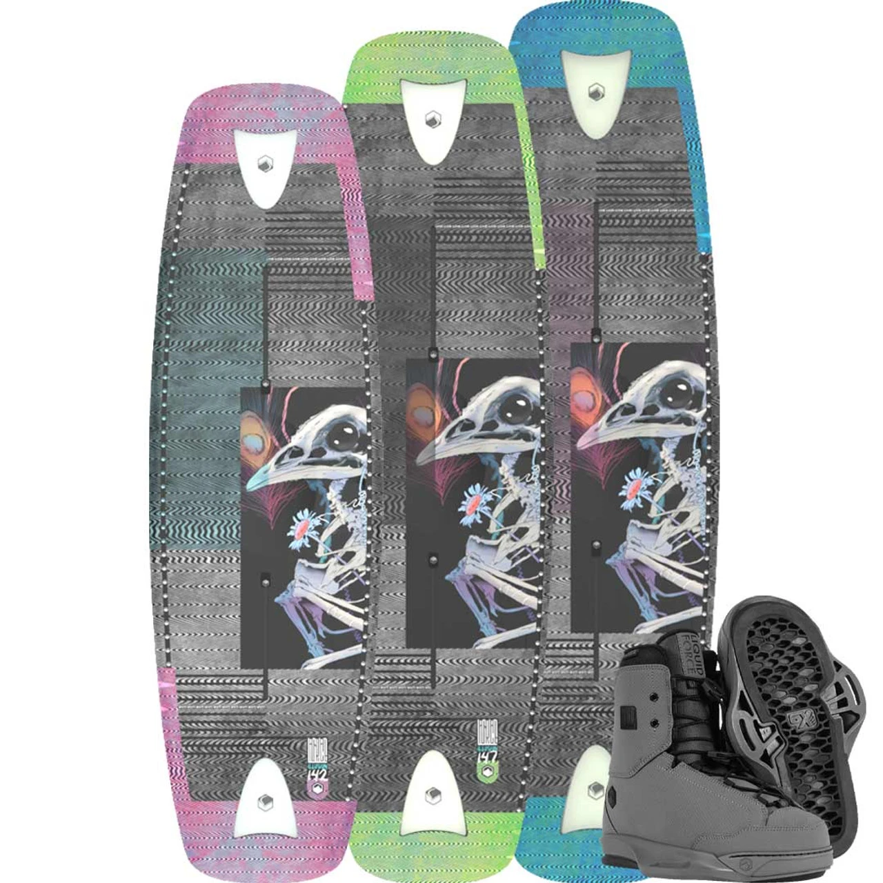 Liquid Force Illusion Wakeboard Package W/ Idol 6X Boots - 2023