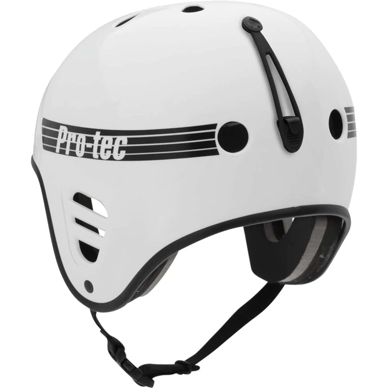 Pro-Tec Full Cut Helmet - Gloss White W/ Accessory Clip - Image 3