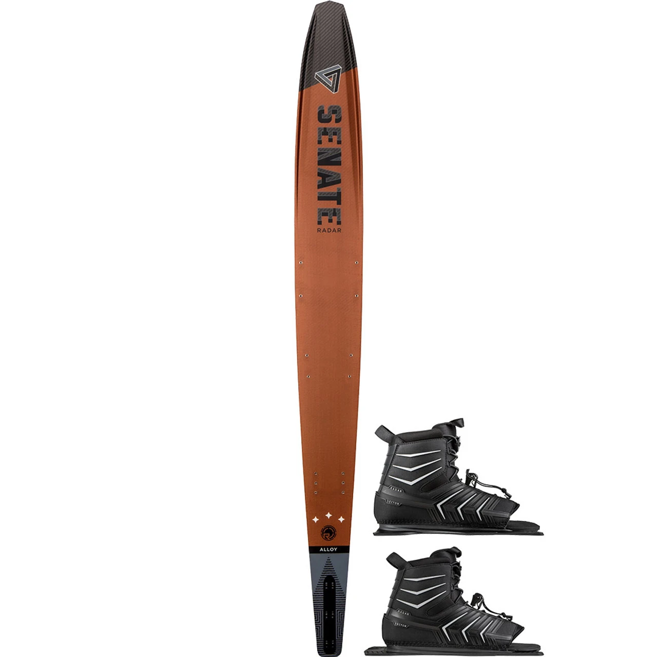 Radar Senate Alloy Water Ski W/ Double Vector Bindings - 2023
