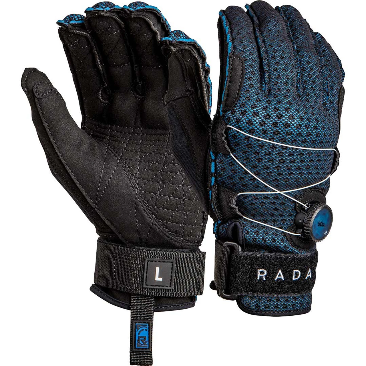 Radar Vapor Boa-A Inside-Out Water Ski Gloves - Blue