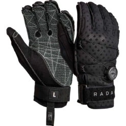 Radar Vapor Boa-K Inside-Out Water Ski Gloves - Black