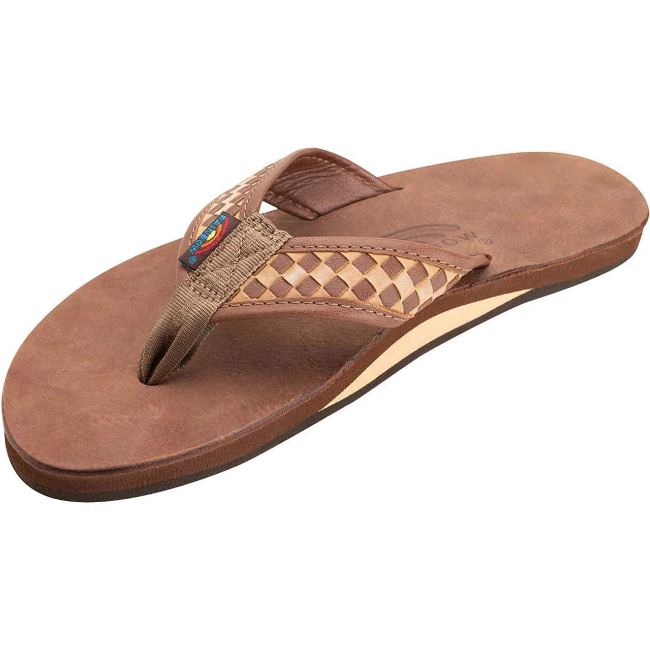Rainbow Bently Luxury Leather Sandal - Nogales Wood
