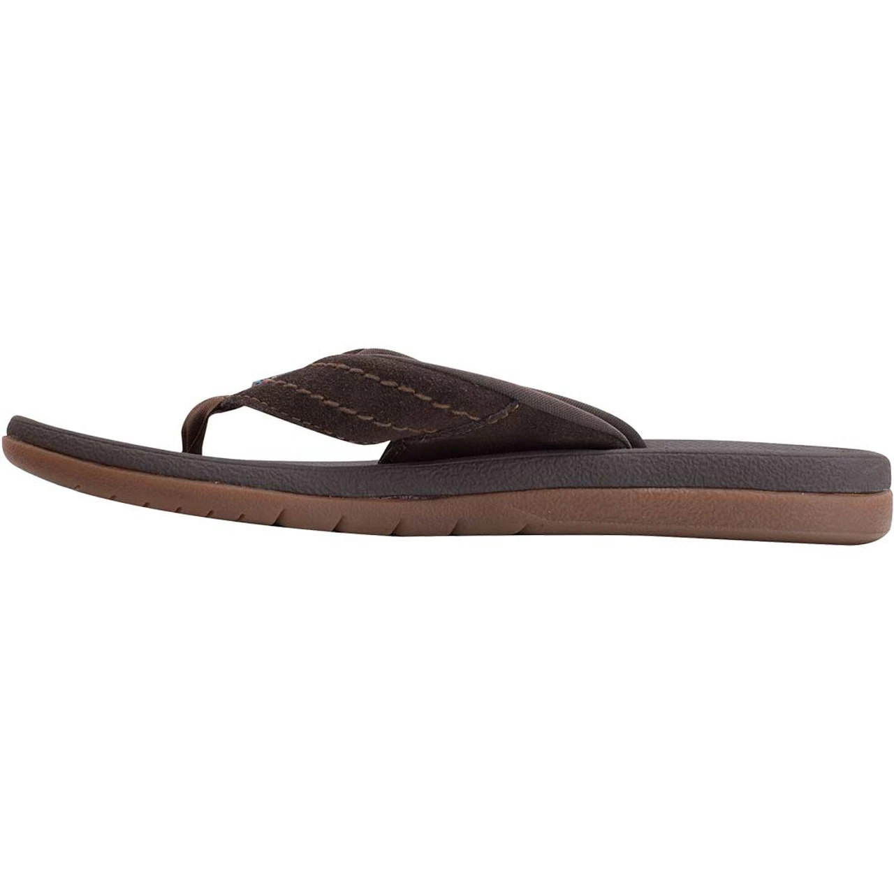 Rainbow East Cape Sandal With Suede Strap - Dark Brown - Image 2