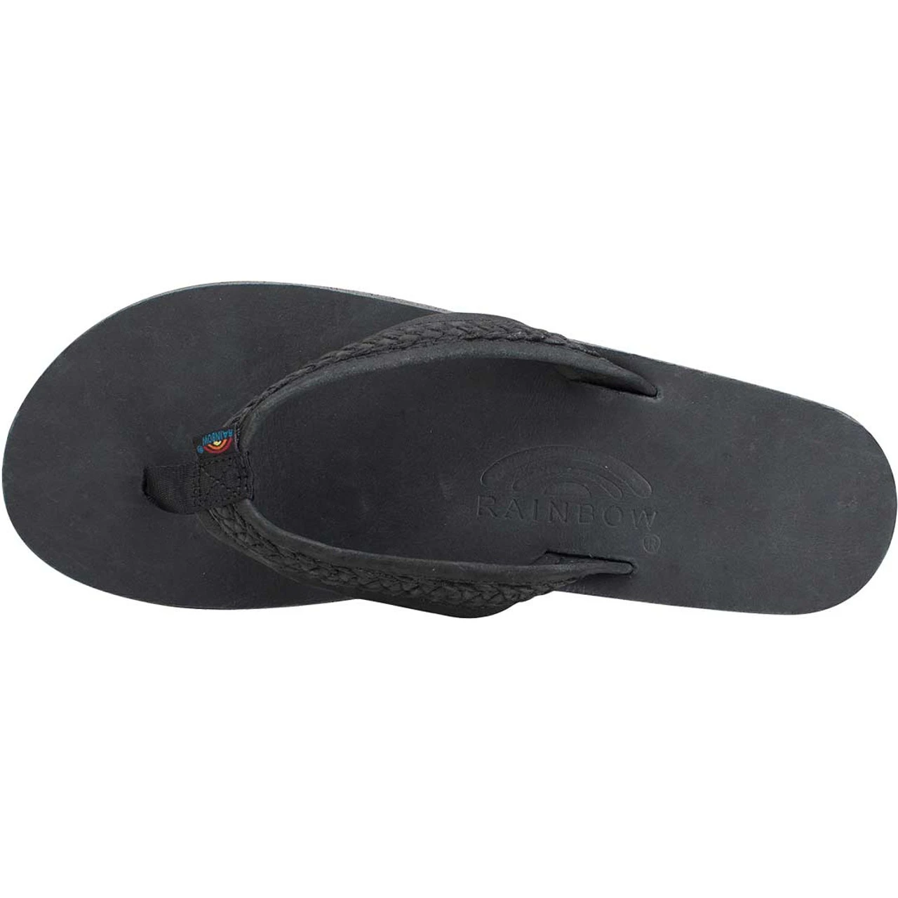 Rainbow Willow Ladies Double Layer Premier Leather Sandal With Arch Support - Black - Image 3